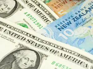 شكل عملة الدولار النيوزيلندي والدولار الأمريكي